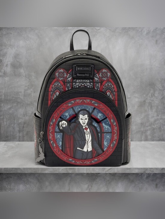 NWT Loungefly Universal Monsters Dracula Stained Glass Mini Backpack ??‍♀️ main image 3